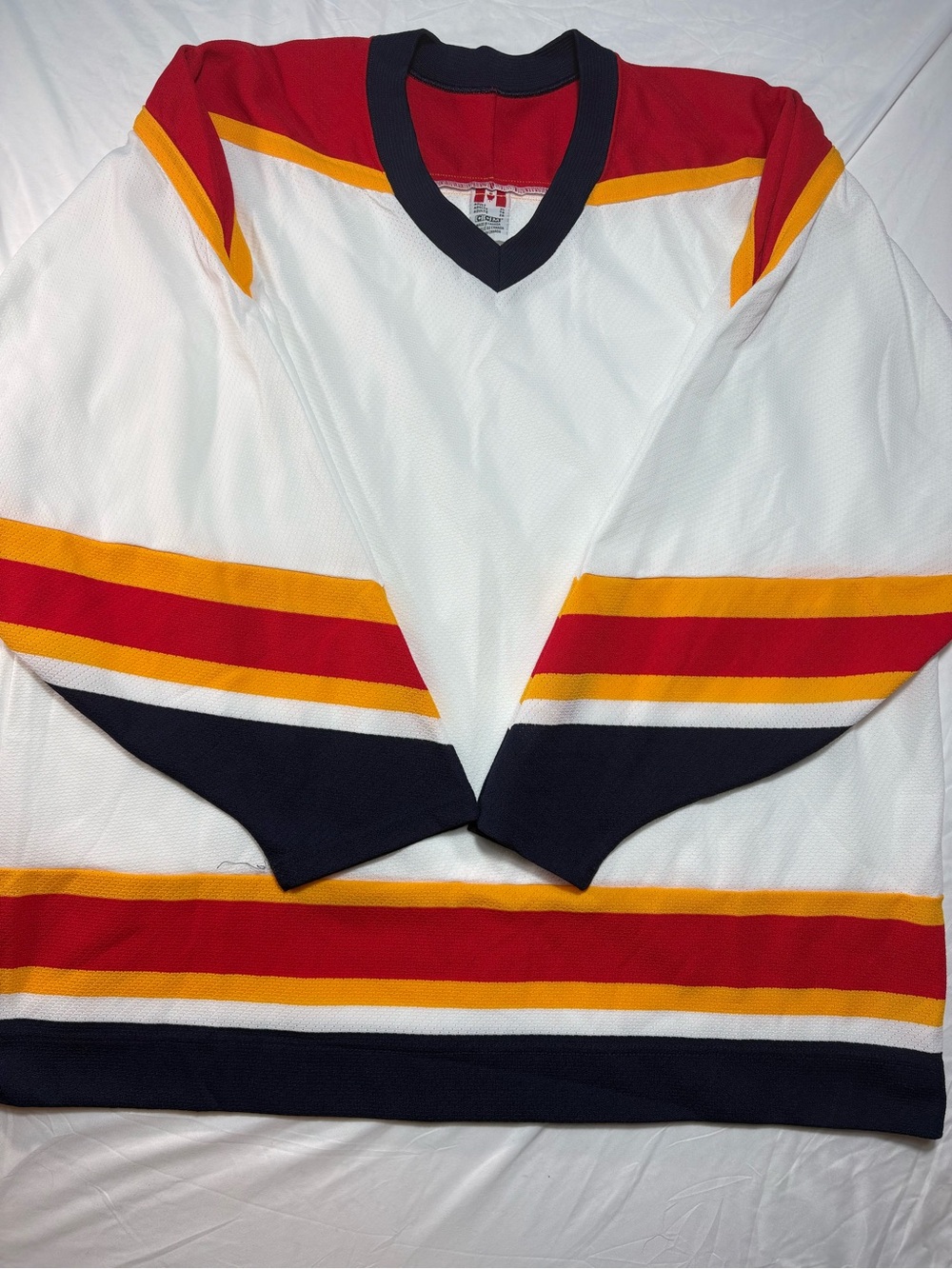 Rare! CCM 90s blank florida panthers white nhl jersey size XL made in canada